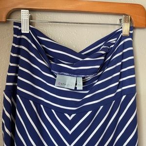 ATHLETA FLOOR LENGTH SKIRT SPLIT LEG NAVY SMALL